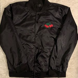Obey cherry bomber jacket